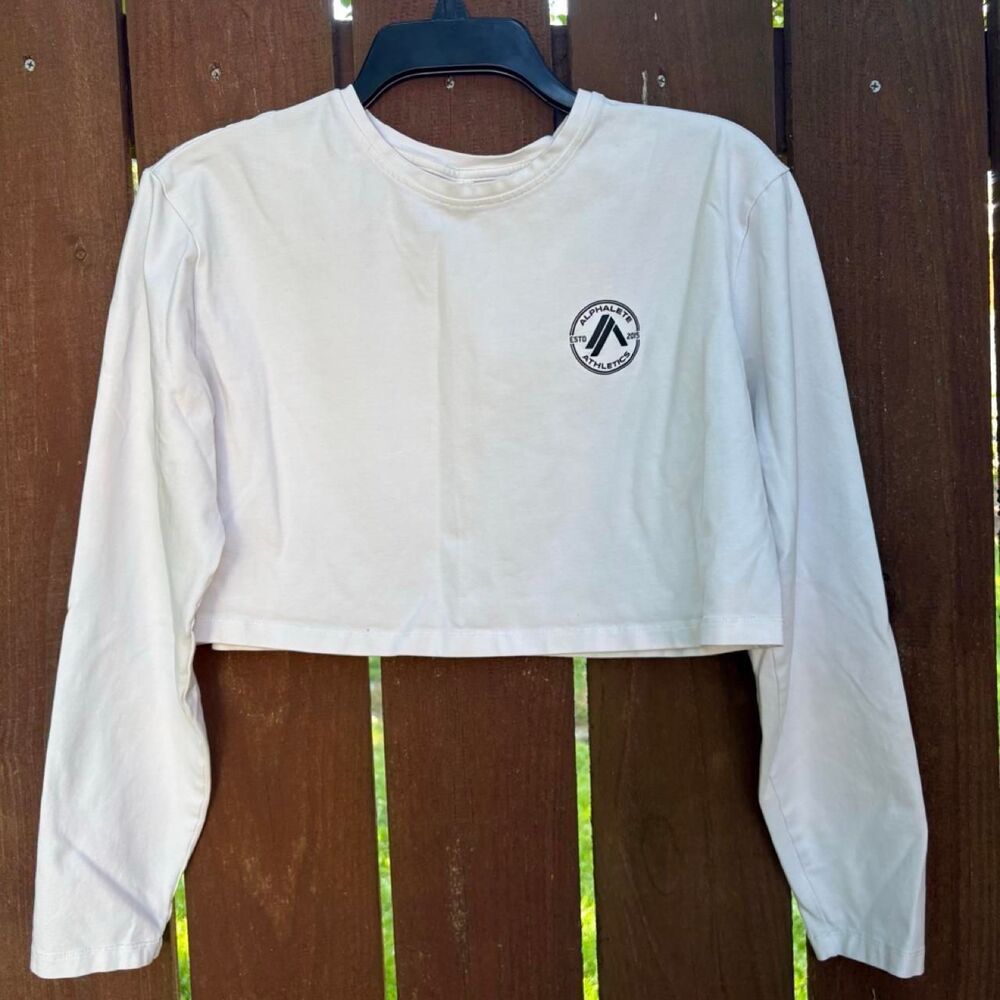 Alphalete Women's White Crop-top